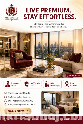 Fully Furnished 2BHK in Bashundhara | Short & Long Stay